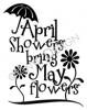 April Showers Bring May Flowers vinyl decal