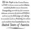 Preamble to the Constitution vinyl decal