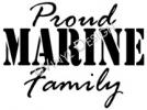Proud Marine Family (1) vinyl decal