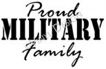 Proud Military Family (1) vinyl decal