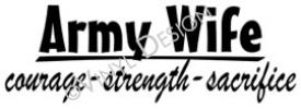 Army Wife vinyl decal