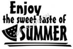 The Sweet Taste of Summer vinyl decal