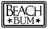 Beach Bum vinyl decal