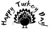 Happy Turkey Day vinyl decal