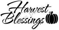 Harvest Blessings vinyl decal