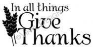 In All Things Give Thanks vinyl decal