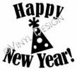 Happy New Year (3) vinyl decal