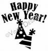 Happy New Year (2) vinyl decal