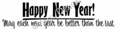 Happy New Year (1) vinyl decal