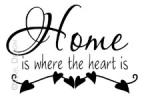 Home is Where the Heart Is vinyl decal