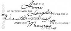 Home Laughter Warmth Hope Memories vinyl decal