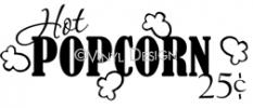 Hot Popcorn vinyl decal