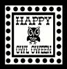 Happy Owl Oween vinyl decal