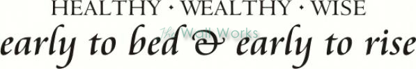 Healthy Wealthy Wise vinyl decal