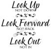 Look - Forward, Out, Up vinyl decal