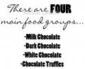 There Are Four Main Food Groups vinyl decal