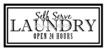 Self Serve Laundry vinyl decal