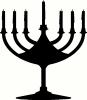 Menorah vinyl decal