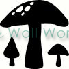 Mushrooms vinyl decal