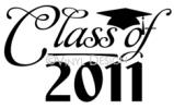 Class of 2011 (2) vinyl decal