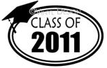 Class of 2011 (1) vinyl decal