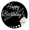 Happy Birthday Circle vinyl decal