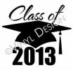 Class of 2013 (2) vinyl decal