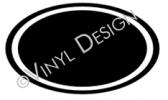 Oval Border vinyl decal