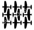 Airplane Set vinyl decal