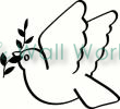 Peace Dove vinyl decal