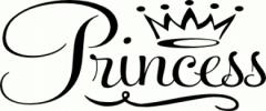 Princess vinyl decal