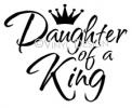 Daughter of a King (2) vinyl decal