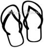 Flip Flops vinyl decal