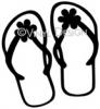 Flip Flops (1) vinyl decal