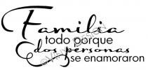 Familia Dos Personas vinyl decal