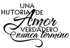 Una Historia De Amor vinyl decal