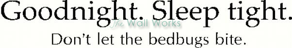 Sleep Tight vinyl decal