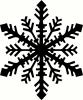 Snowflake vinyl decal