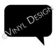 Speech Bubble vinyl decal