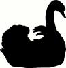 Swan vinyl decal