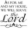 As For Me & My House (2) vinyl decal