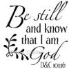 Be Still (1) vinyl decal