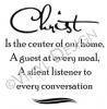 Christ is the Cente of Our Home vinyl decal