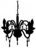 Decorative Chandelier Sillhouette vinyl decal