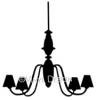 Decorative Light Fixture Chandelier vinyl decal