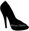 High Heel Pump vinyl decal