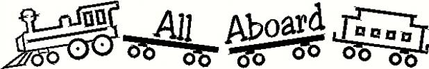 All Aboard Train vinyl decal