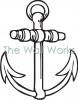 Anchor Outline vinyl decal