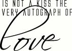 Autograph of Love vinyl decal