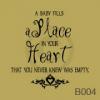A Place in Your Heart vinyl decal